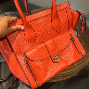 Red/orange Henri bendel bag